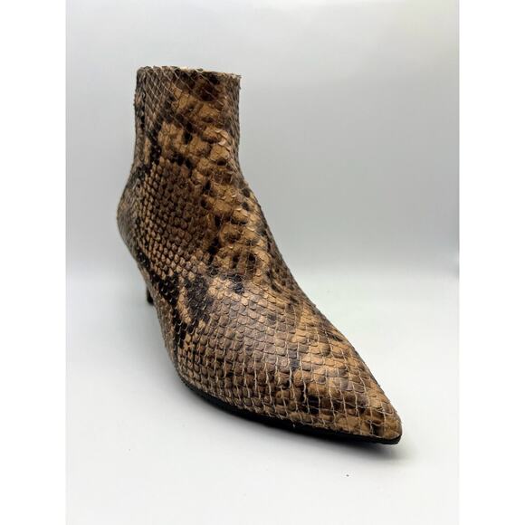 Cordani Garvie Leather Boot Taupe Python Women's Size 6 MSRP $344 - Picture 5 of 10